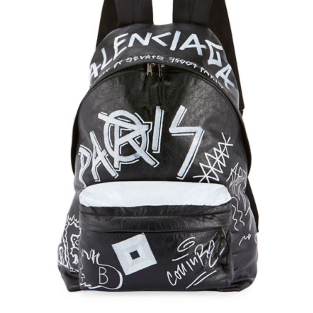 Balenciaga Graffiti Backpack Mens